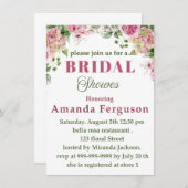 Bruidsdouche Uitnodiging feestkaart (Voorkant / Achterkant)