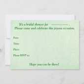 Bruidsdouche uitnodiging - Lily of the Valley (Achterkant)