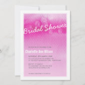 BRUIDSDOUCHE UITNODIGING: ombre waterverf roze Kaart (Voorkant)