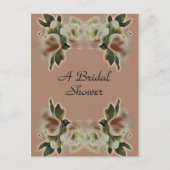  bruidsdouche Uitnodiging Post Kaart (Voorkant)