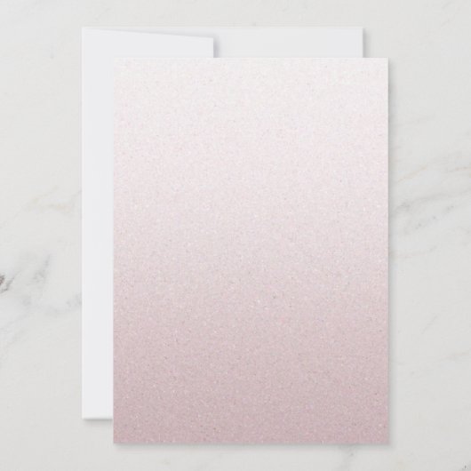 Bruidsdouche uitnodiging - Roze glitter (Achterkant)