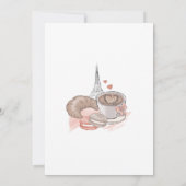 Bruidsdouche uitnodiging, ze zei oui ja kaart (Achterkant)