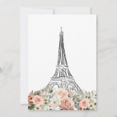 Bruidsdouche uitnodiging, ze zei oui ja kaart (Achterkant)