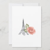 Bruidsdouche uitnodiging, ze zei oui ja kaart (Achterkant)