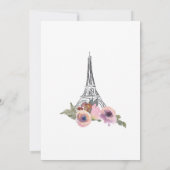 Bruidsdouche uitnodiging, ze zei oui ja kaart (Achterkant)