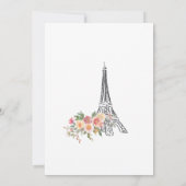 Bruidsdouche uitnodiging, ze zei oui ja kaart (Achterkant)