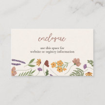 Bruidsdouche Uitnodigingskaart Wildflower