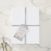 Bruidsdouche Wilde Bloemen Cadeaulabel (Met Touw)