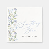 Bruidsdouche Wildflower Something Blue Servet (Voorkant)