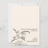  bruidsdoucheuitnodiging | Antiek wit Kaart (Achterkant)