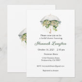 Bruidsdoucheuitnodiging, Bloemen Vrijgezellenfeest Kaart (Voorkant / Achterkant)