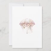 Bruidsdoucheuitnodiging, Bloemen Vrijgezellenfeest Kaart (Achterkant)