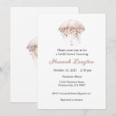 Bruidsdoucheuitnodiging, Bloemen Vrijgezellenfeest Kaart (Voorkant / Achterkant)