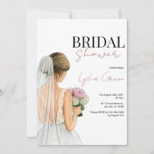 Bruidsdoucheuitnodiging, minimalistisch Vrijgezell Kaart (Voorkant)