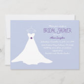 Bruidsdoucheuitnodiging voor de toga (lavendel&Paa Kaart (Voorkant)
