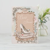  bruidsdoucheuitnodigingen kaart (Staand voorkant)