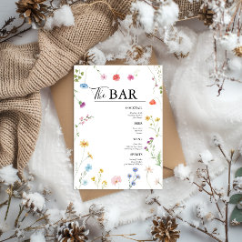 Bruidsdranken Bar Menu Kaart