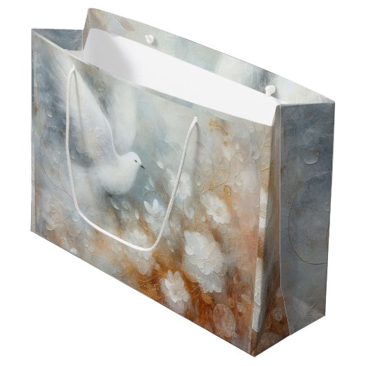 Bruidsduif Bloemstuk Groot Cadeauzakje (Voorkant Gekanteld)