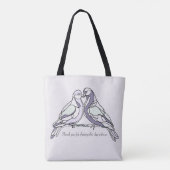 Bruidsduif Swagtas Tote Bag (Achterkant)