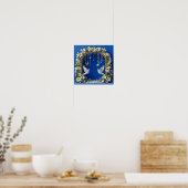 Bruidsduiven Romantische Lucht Vogels 💍🕊️☁️✨ Poster (Keuken)