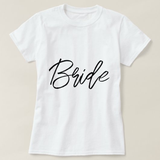 bruidseenheid | Heet Wit Bachelorette Bruid T-shirt (Design voorkant)