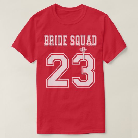 Bruidsentourage 2023 Bruidsmeisjes Afscheidscadeau T-shirt (Design voorkant)