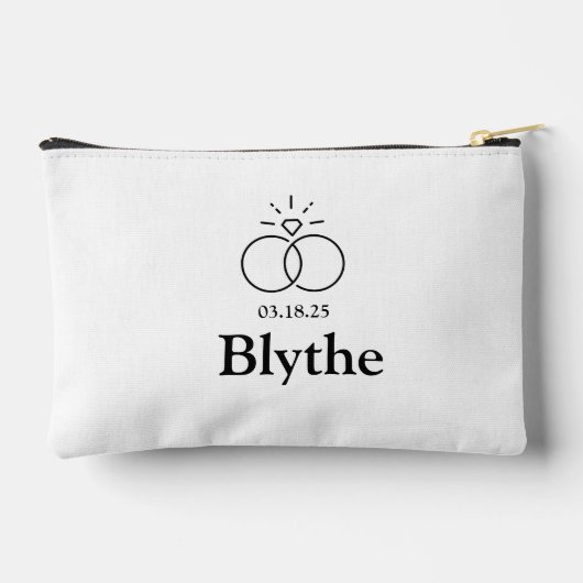 Bruidsentourage Aangepaste Kleine Tas (Achterkant)