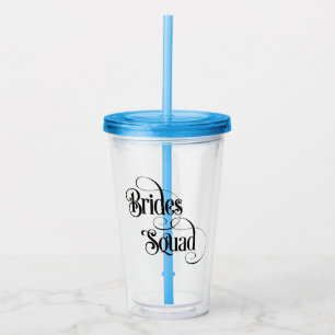 Bruidsentourage Acryl Drinkbeker