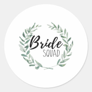 Bruidsentourage Ronde Sticker