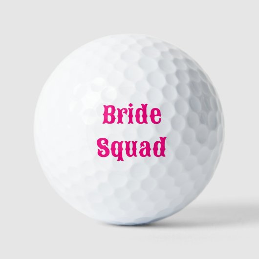 Bruidsentourage vrijgezellenfeest golfballen (Voorkant)