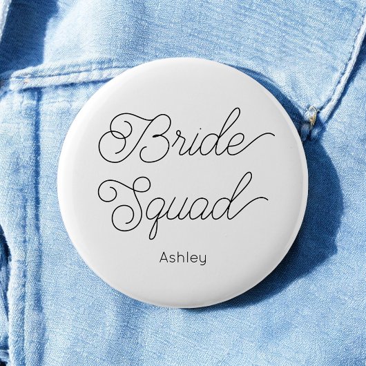 Bruidsentourage Zwart Wit Trouwknoop Ronde Button 5,7 Cm