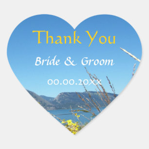 Bruidsfavoriet bedankt, Grand Teton National Park Hart Sticker