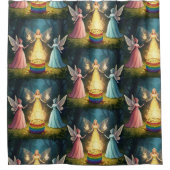 Bruidsfeer van de rijkdomfee douchegordijn (Voorkant)