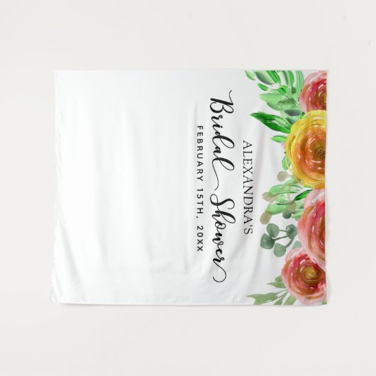 Bruidsfeest achtergrond Bloemstuk Foto Achtergrond Wandkleed (Voorkant (horizontaal))