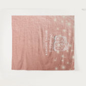 Bruidsfeest achtergrond koppel metson potten roze wandkleed (Voorkant (horizontaal))