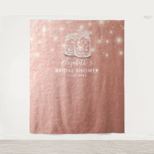Bruidsfeest achtergrond koppel metson potten roze  wandkleed