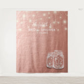 Bruidsfeest achtergrond koppel metson potten roze  wandkleed (Voorkant)