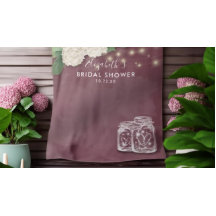 Bruidsfeest achtergrond met metseljars, hortensia 