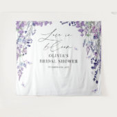 Bruidsfeest achtergrond met wilde bloemen wandkleed (Voorkant (horizontaal))