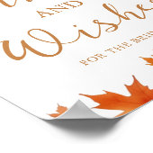 Bruidsfeest advies en wensen voor de herfst  poster (Hoek)