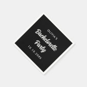 Bruidsfeest Afscheidscadeau Naam Bruid Squad Servet (Hoek)