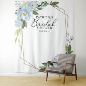 Bruidsfeest Backdrop Foto Requisiet Vaalblauw Wandkleed (In situ)