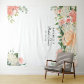 Bruidsfeest Backdrop - Fotohokje Pretty Peach Wandkleed (In Situ (horizontaal))