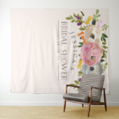 Bruidsfeest Backdrop - Fotohokje Sweet Blooms Wandkleed (In Situ (horizontaal))