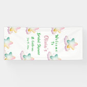 Bruidsfeest Banner, Pastel Ster Huwelijk Bruid  Spandoek (Horizontaal)