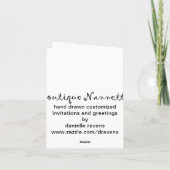 Bruidsfeest bedankkaart (leeg) (Achterkant)