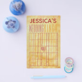 Bruidsfeest Bingo Aziatisch geïnspireerd ontwerp Flyer (Enkel)