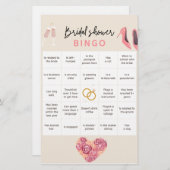 Bruidsfeest Bingo Briefpapier (Voorkant / Achterkant)