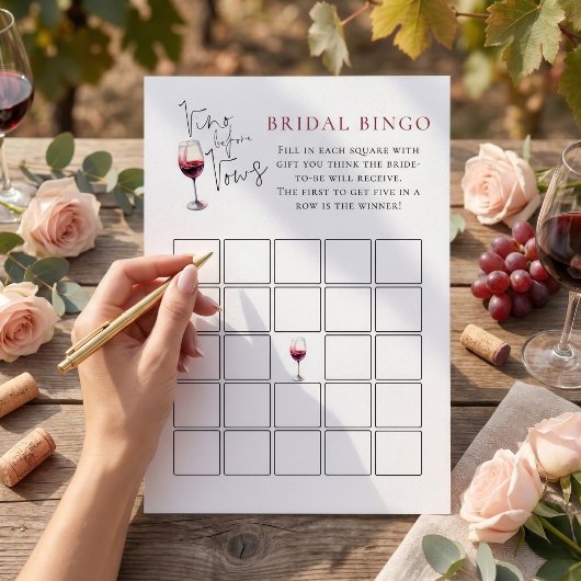 Bruidsfeest Bingo Spel Bruiloft kaart