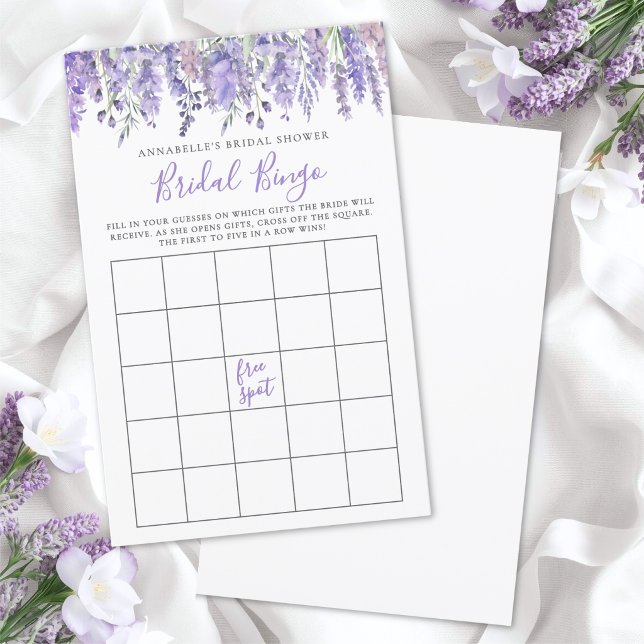 Bruidsfeest bingo spel met bloemen (Floral Bridal Shower Bingo Game )